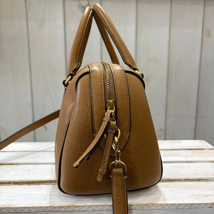 Tory Burch Thea Pebble Leather Small Satchel