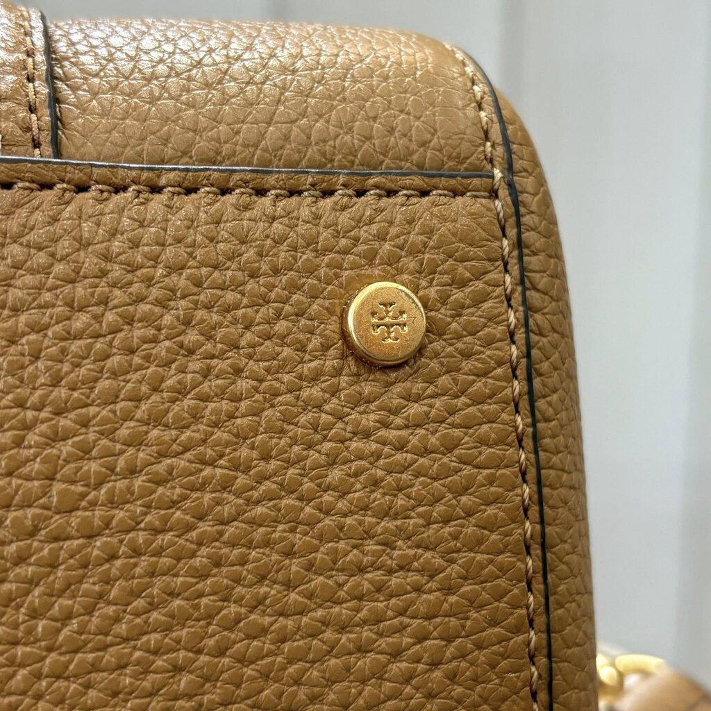 Tory Burch Thea Pebble Leather Small Satchel