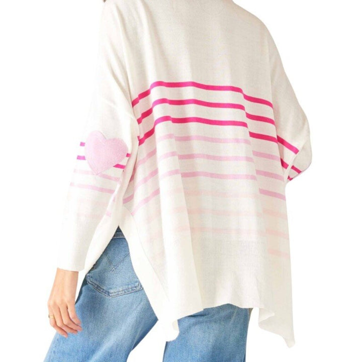 Mersea Amour Sweater In Pink Stripe - Size OS (Retails $108)