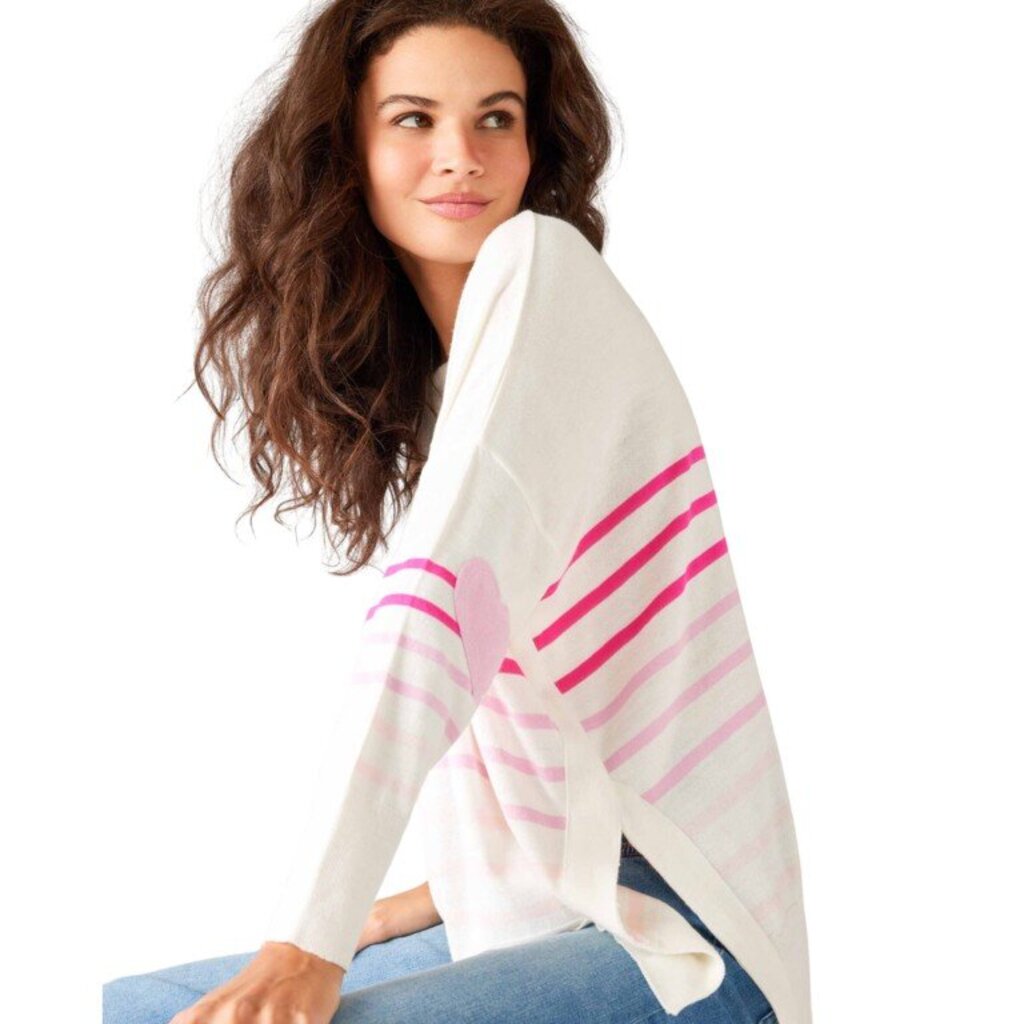 Mersea Amour Sweater In Pink Stripe - Size OS (Retails $108)
