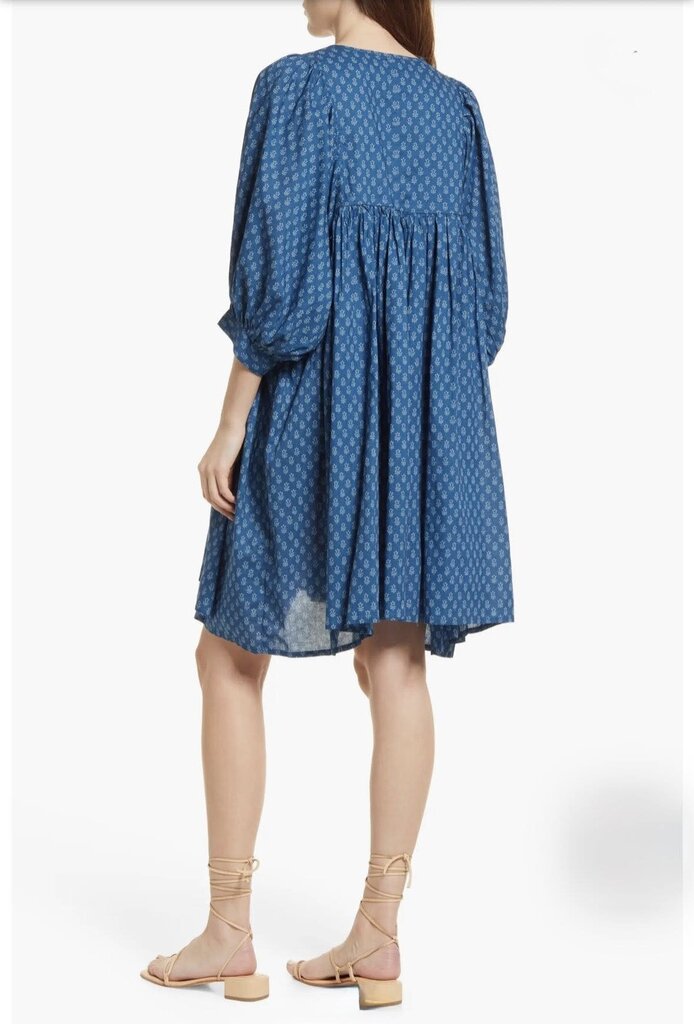 Faherty Lyla Floral Organic Cotton Dress - Size XL