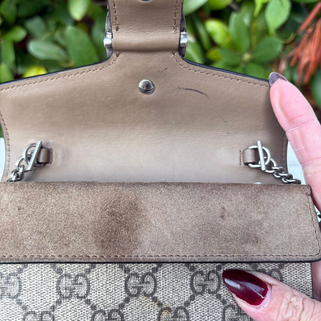 Gucci Dionysus GG Supreme Super Mini Crossbody