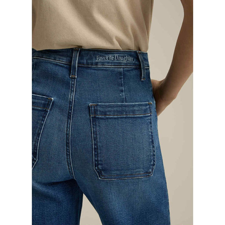 Favorite Daughter Mischa Super High Rise Wide Leg Ankle Jean in Madison - Size 28 (Retails $198)