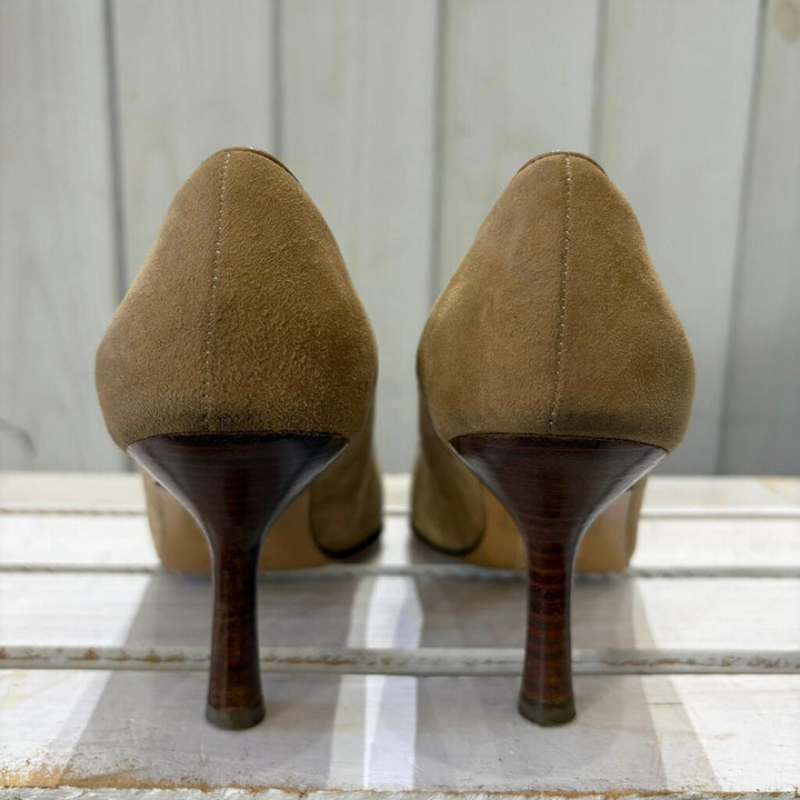 Chanel Vintage Suede Heels - Size 38