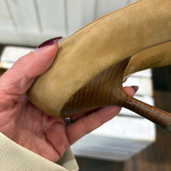 Chanel Vintage Suede Heels - Size 38