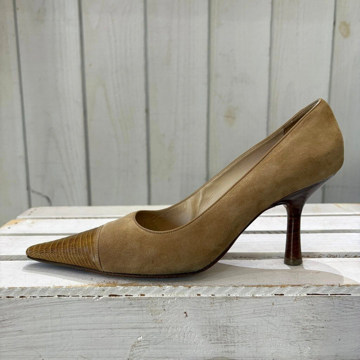 Chanel Vintage Suede Heels - Size 38