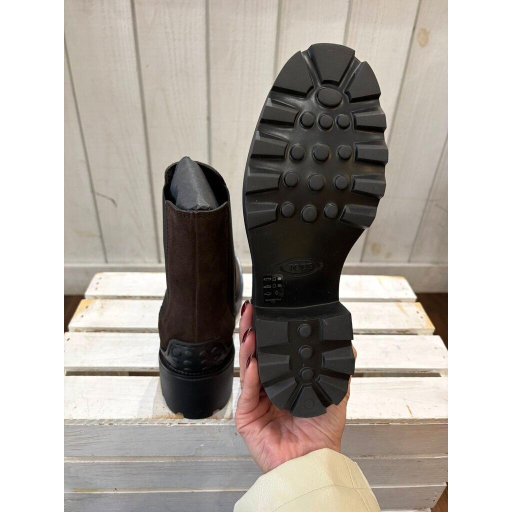 Tod's NWT Suede Slip On Booties in Palissan - Size 8 (Retails for $1,045)