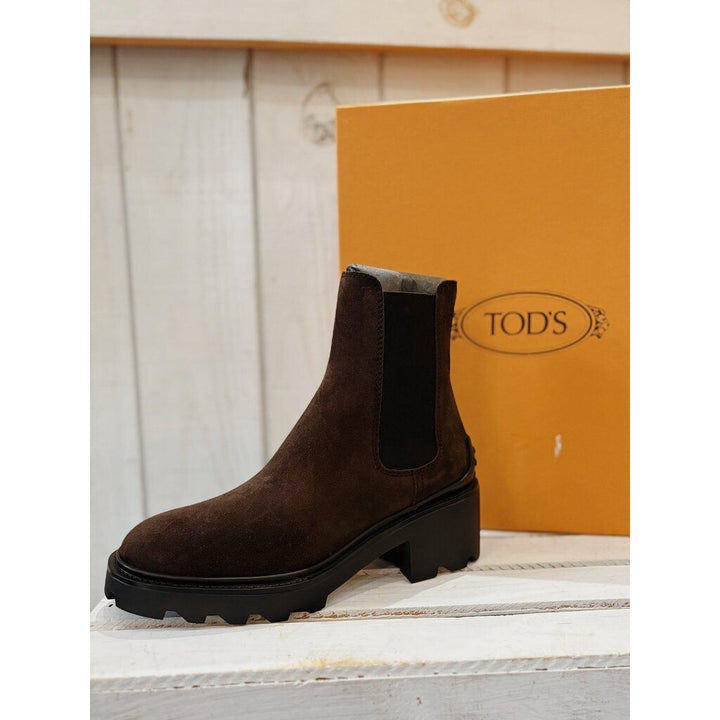 Tod's NWT Suede Slip On Booties in Palissan - Size 8 (Retails for $1,045)