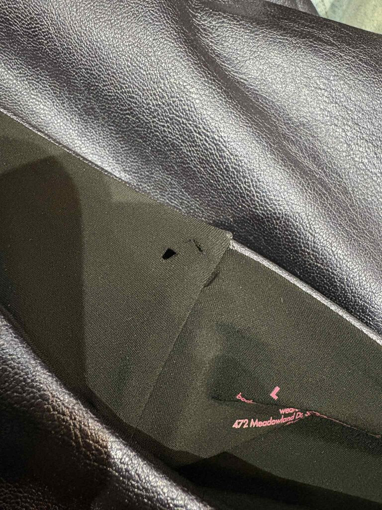 Commando Faux Leather Pencil Skirt - Size Large