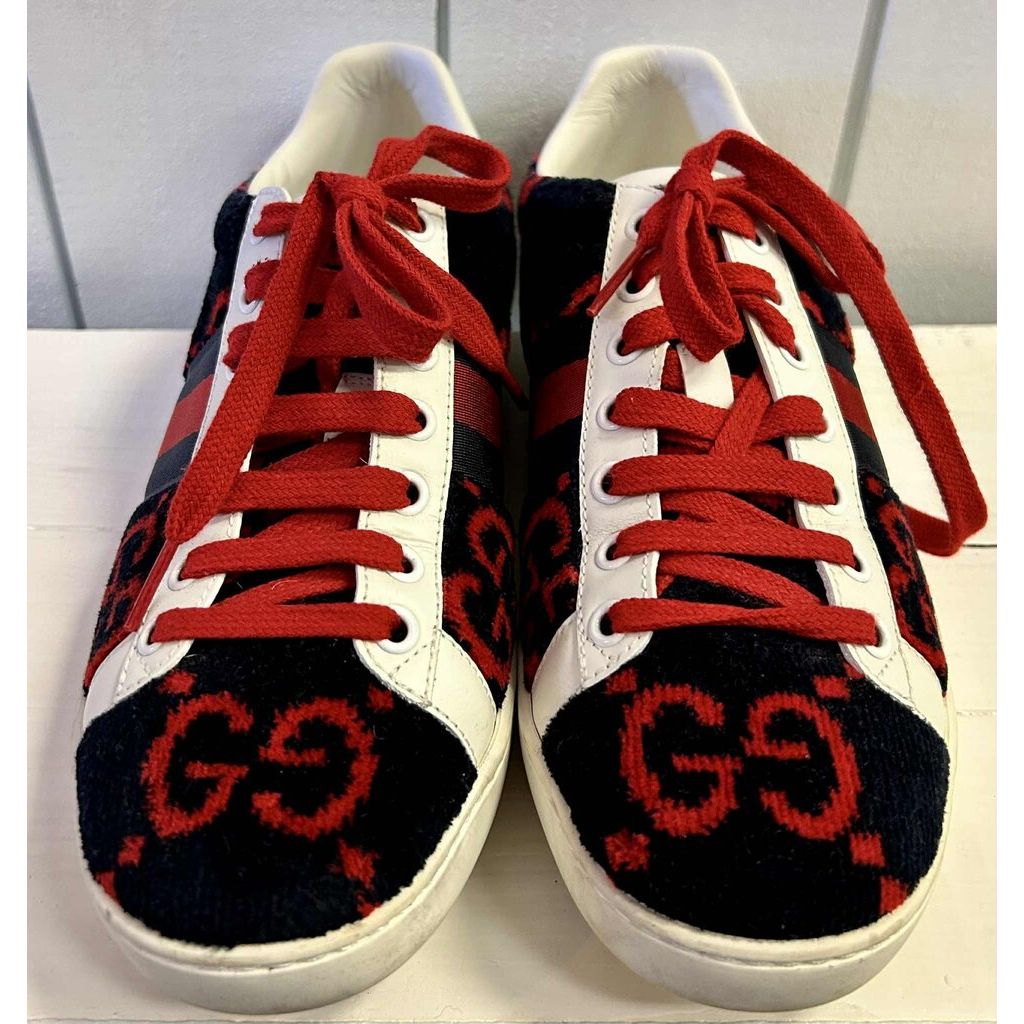Gucci Ace Velvet GG Sneakers (Retails for $400) - Size 36.5
