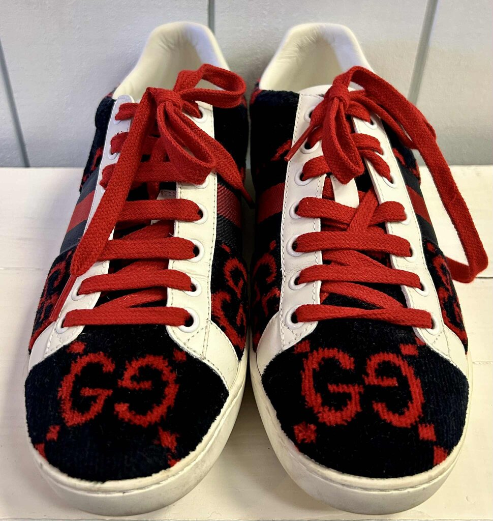 Gucci Ace Velvet GG Sneakers (Retails for $400) - Size 36.5