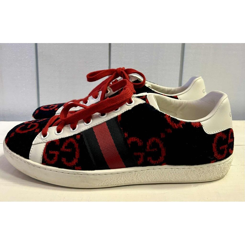 Gucci Ace Velvet GG Sneakers (Retails for $400) - Size 36.5