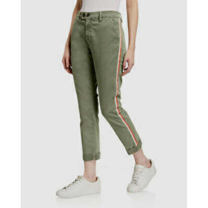 Frame NWT Mid Rise-Stretch Slim Straight Side Stripe Jeans - Size 28