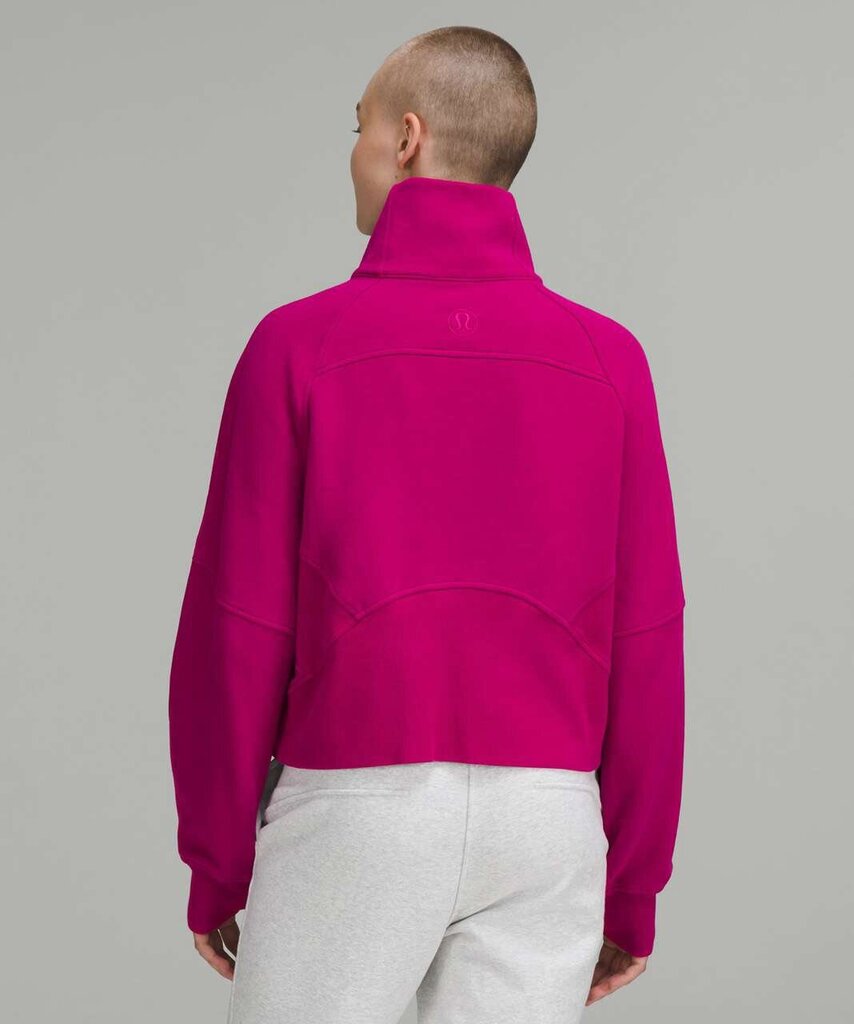 Lululemon Scuba Oversized Funnel Neck Half-Zip in Ripened Raspberry - Size M/L