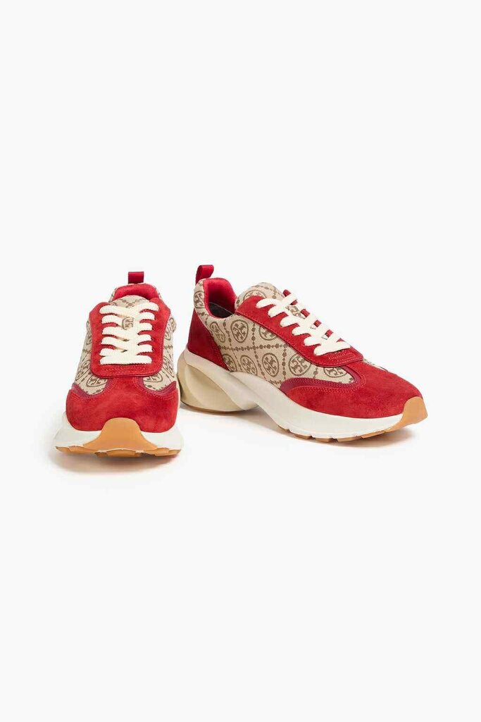 Tory Burch Monogram Good Luck Trainer Sneakers - Size 7.5