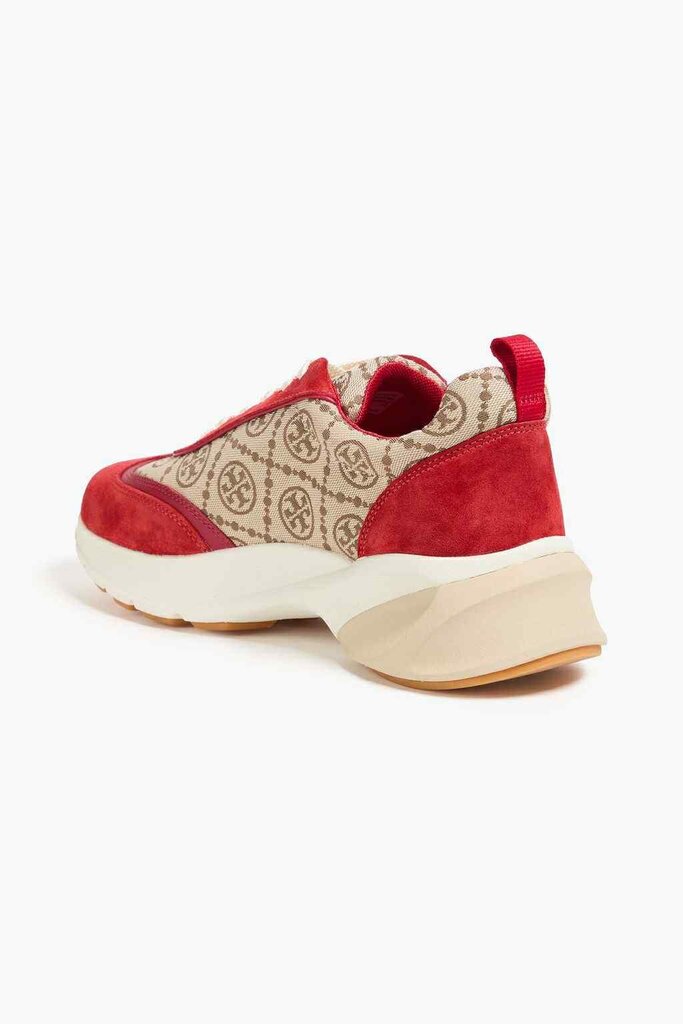 Tory Burch Monogram Good Luck Trainer Sneakers - Size 7.5