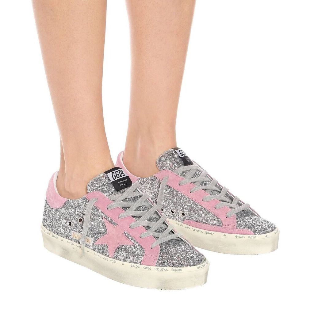 Golden Goose Hi Star Glitter Sneakers - Size 37 (Retails for $605)