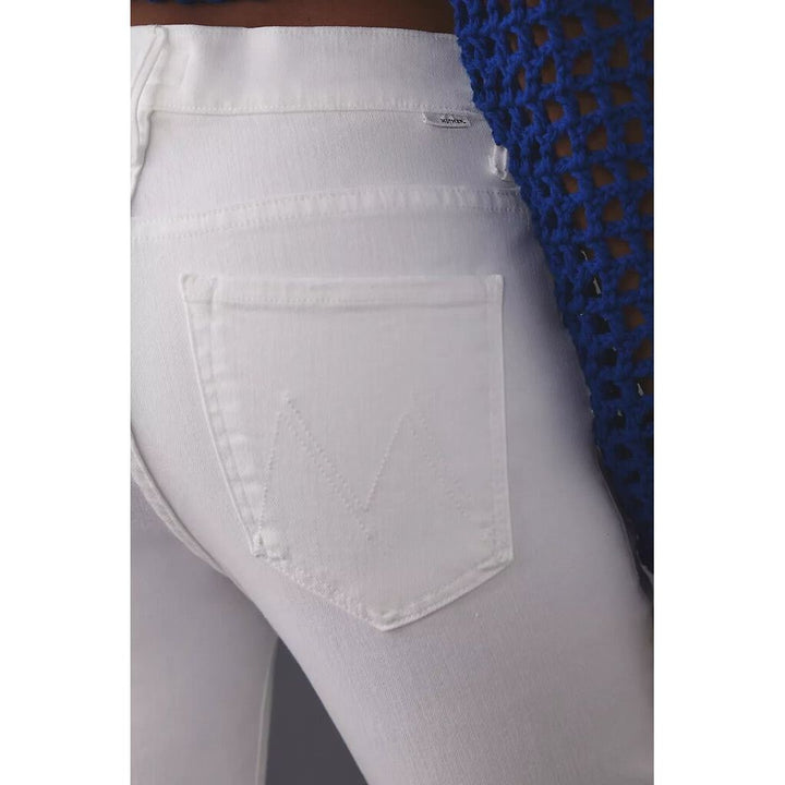 Mother The Insider Mid-Rise Crop Step Fray Jeans in Fairest of Them All - Size 28 (Retails for $228)