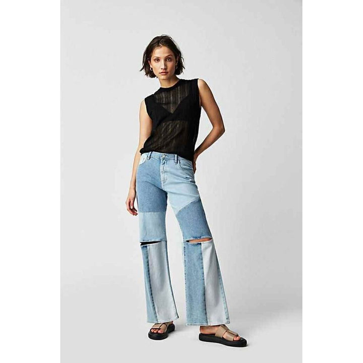 DL1961 X Ksenia Schnider NWT Zoie Patchwork Jeans - Size 28 (Retails for $379)