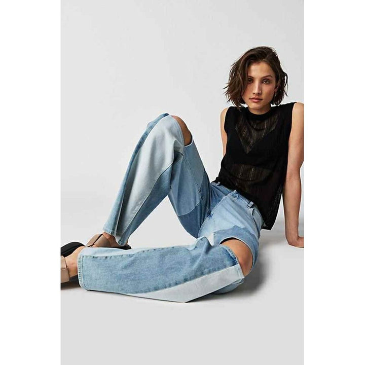 DL1961 X Ksenia Schnider NWT Zoie Patchwork Jeans - Size 28 (Retails for $379)