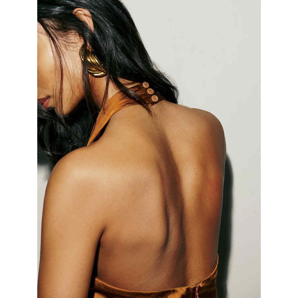 Reformation NWT Daniela Silk Dress in Copper (Retails for $398) - Size 0