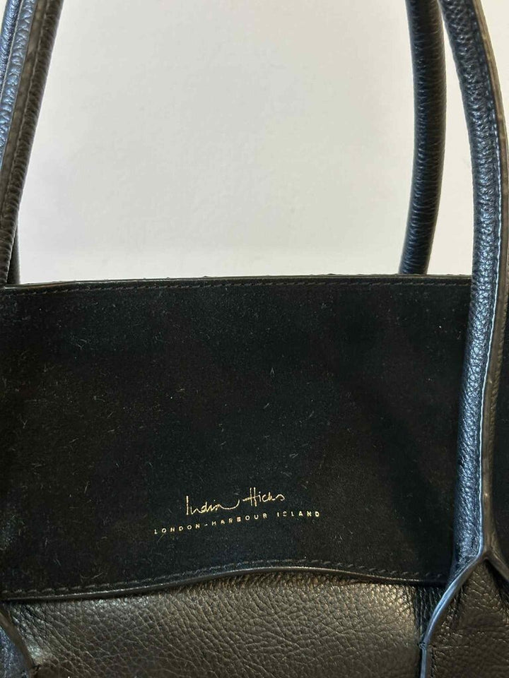 India Hicks Leather Tote