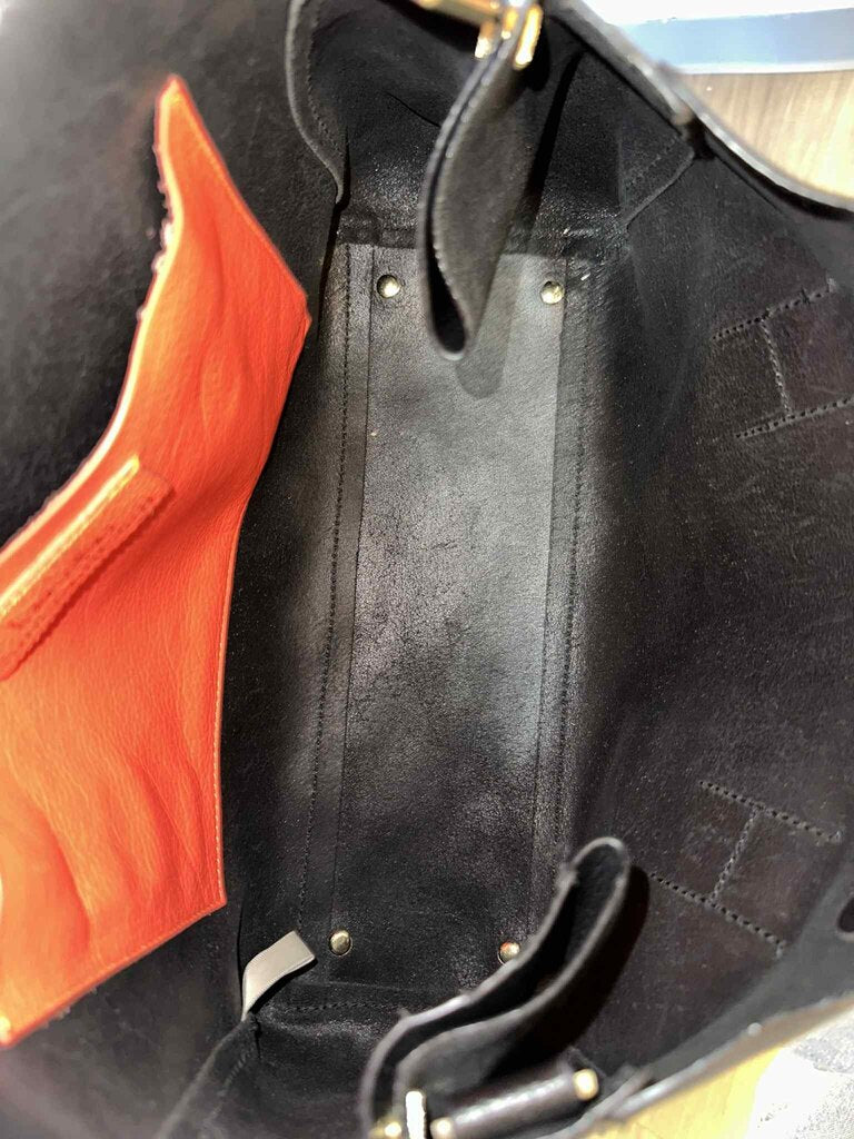 India Hicks Leather Tote