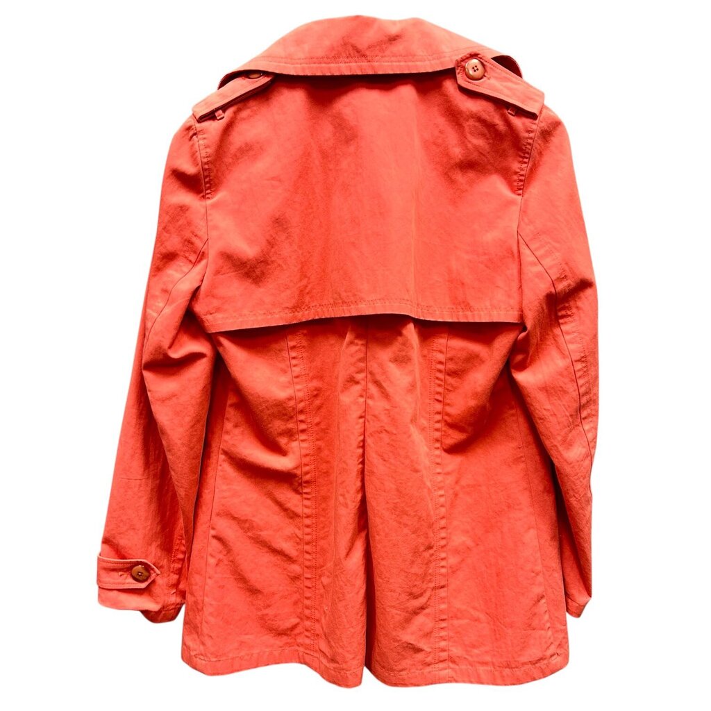 Caroll Button-Front Trench Coat - Size 40