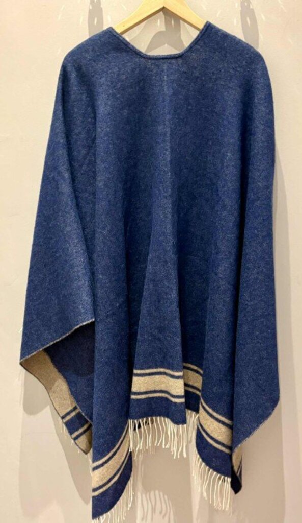 Eileen Fisher Wool Fringe Poncho - Size OS