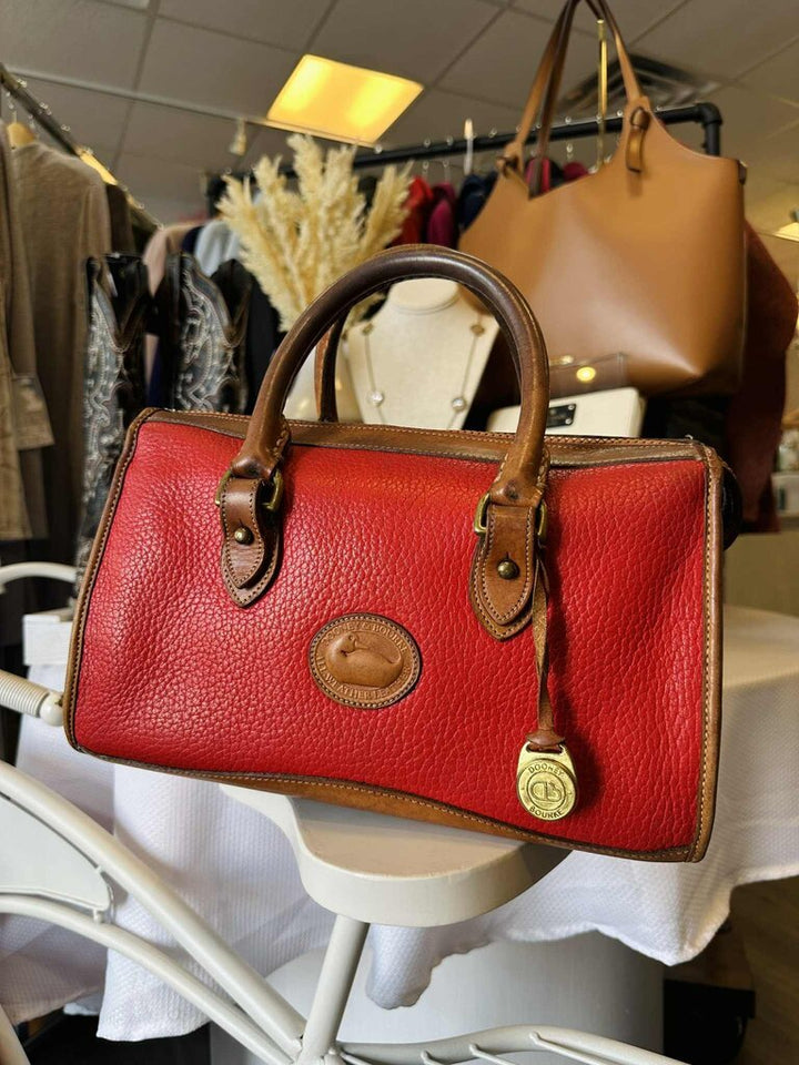 Dooney & Bourke Boston Red Leather Bag