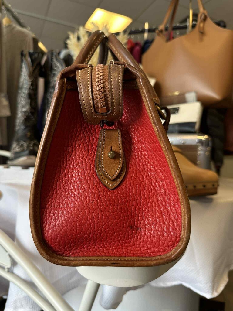Dooney & Bourke Boston Red Leather Bag