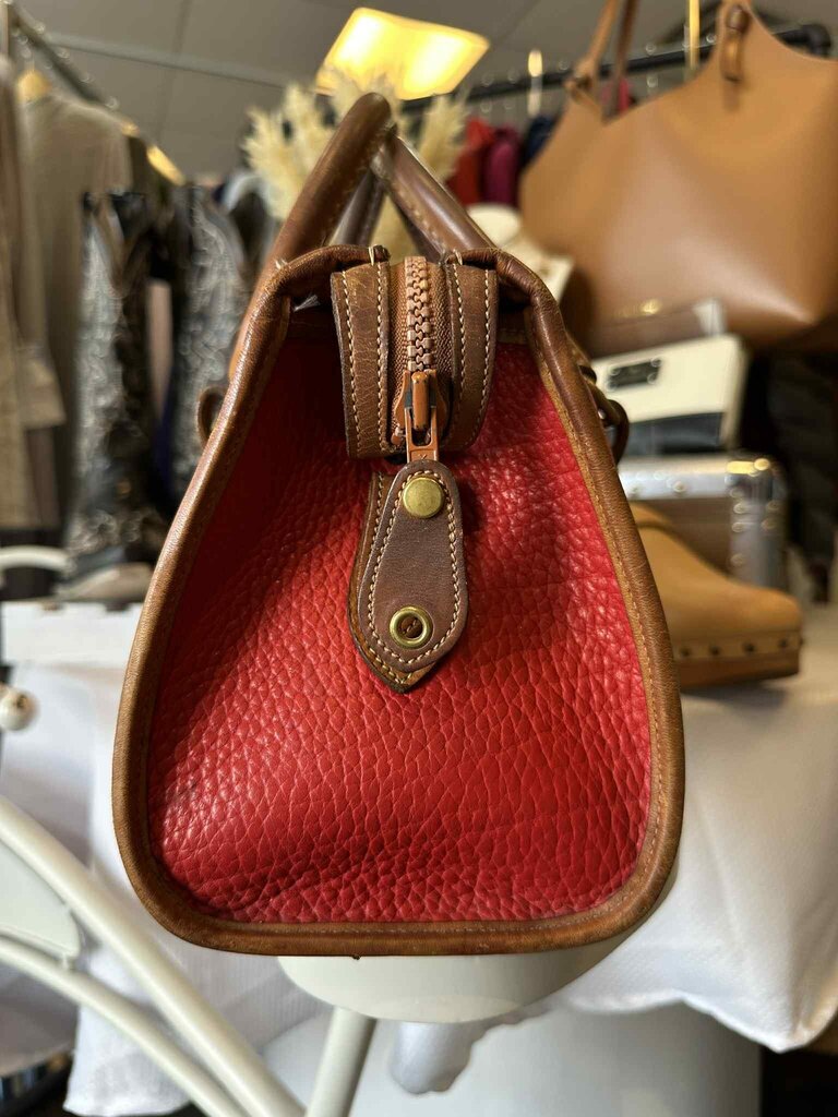 Dooney & Bourke Boston Red Leather Bag