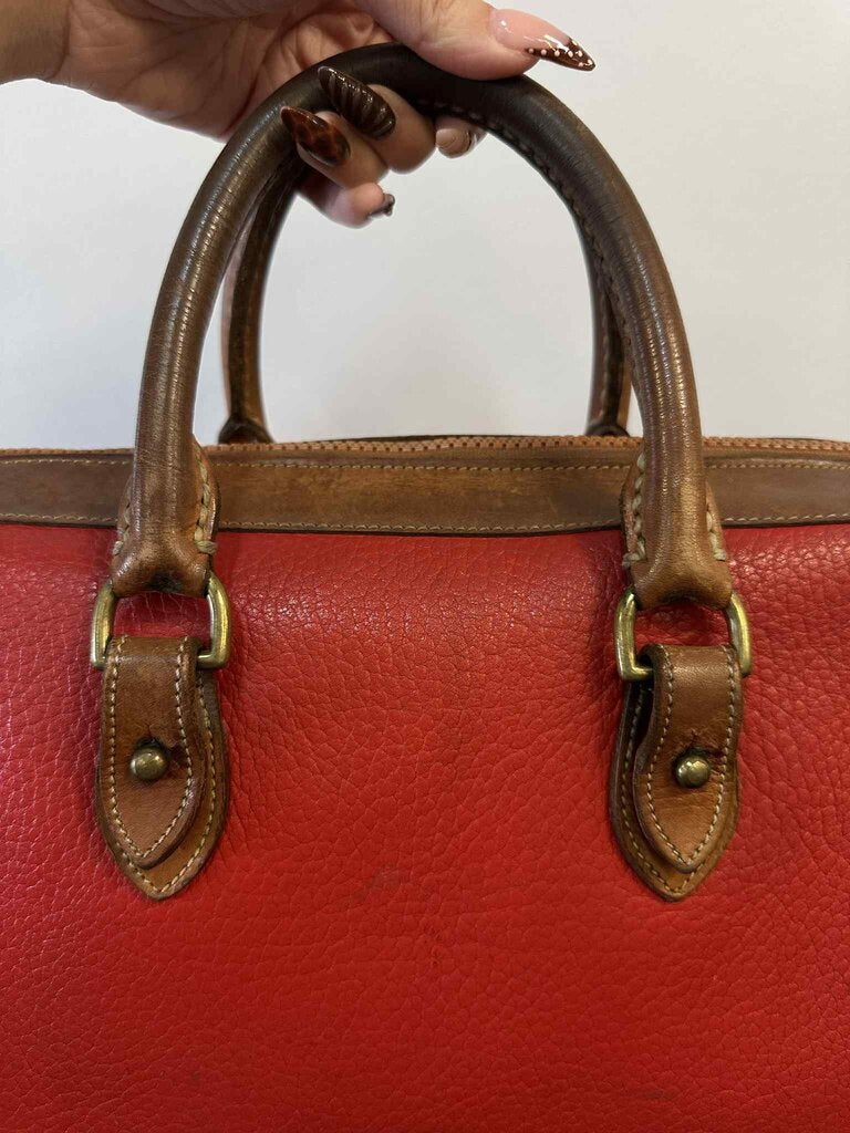 Dooney & Bourke Boston Red Leather Bag