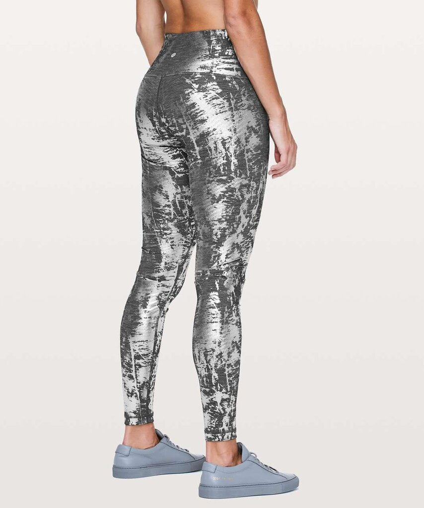 Lululemon Wunder Under Hi-Rise Tight *Brindle Foil 28" in Crinkle Heather Brindle High Shine Foil - Size 4