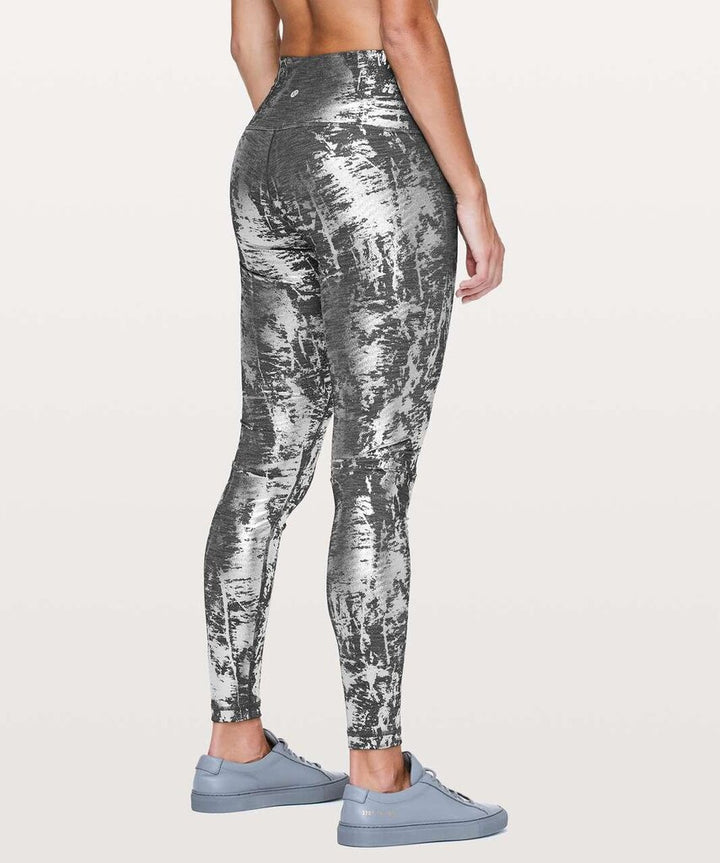 Lululemon Wunder Under Hi-Rise Tight *Brindle Foil 28" in Crinkle Heather Brindle High Shine Foil - Size 4