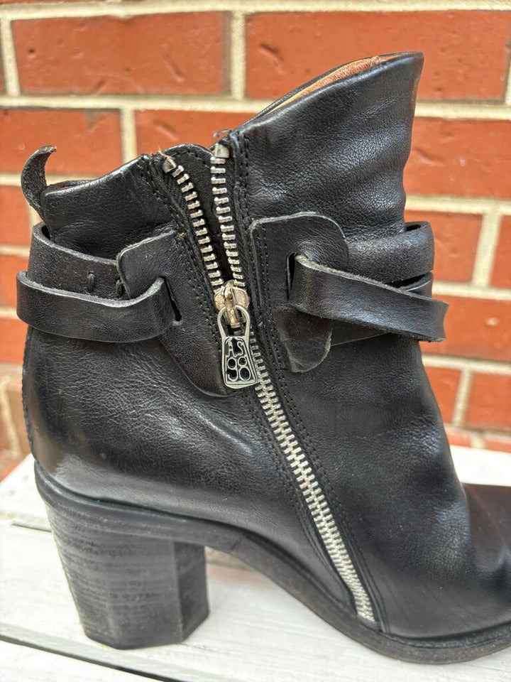 A.S. 98 Belted Leather Boots (Retails for $400) - Size 38