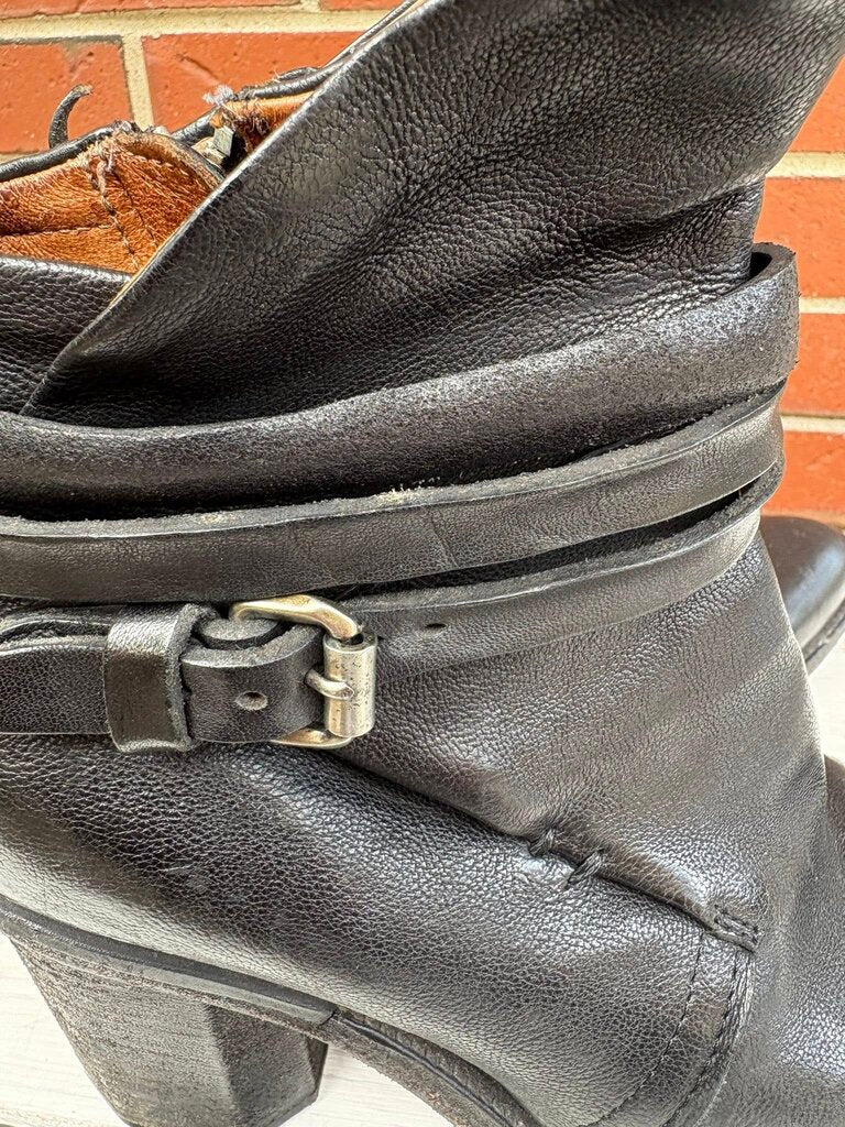 A.S. 98 Belted Leather Boots (Retails for $400) - Size 38
