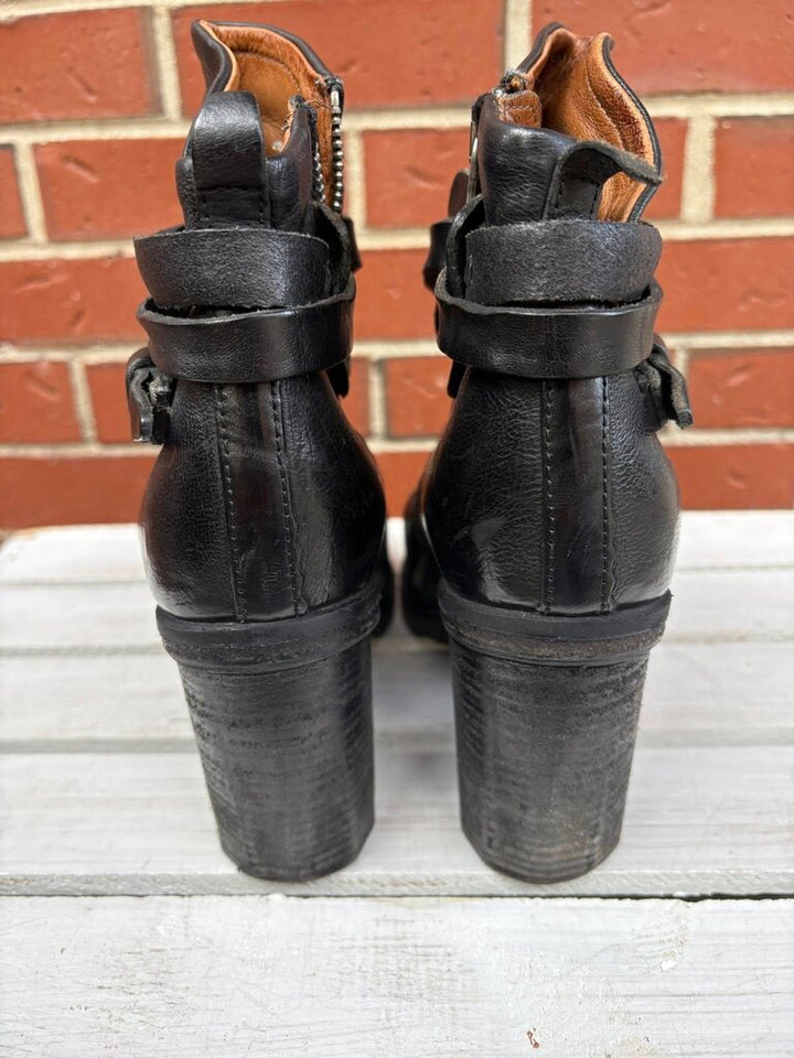 A.S. 98 Belted Leather Boots (Retails for $400) - Size 38