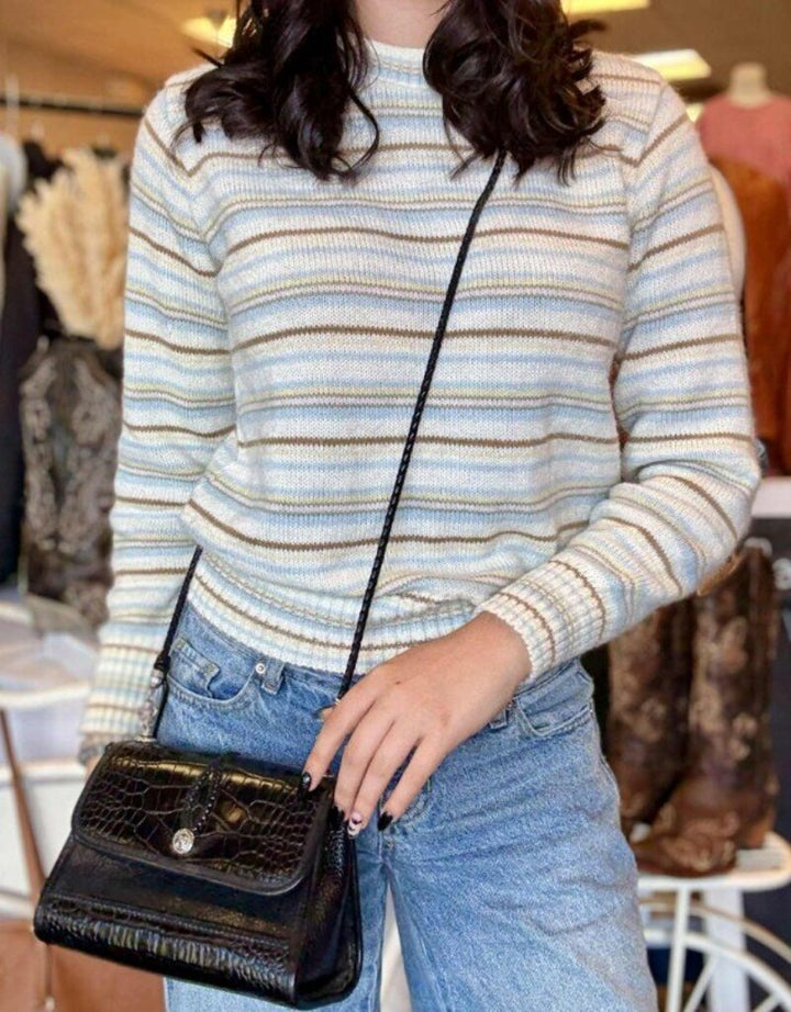 Brighton Croc Embossed Crossbody