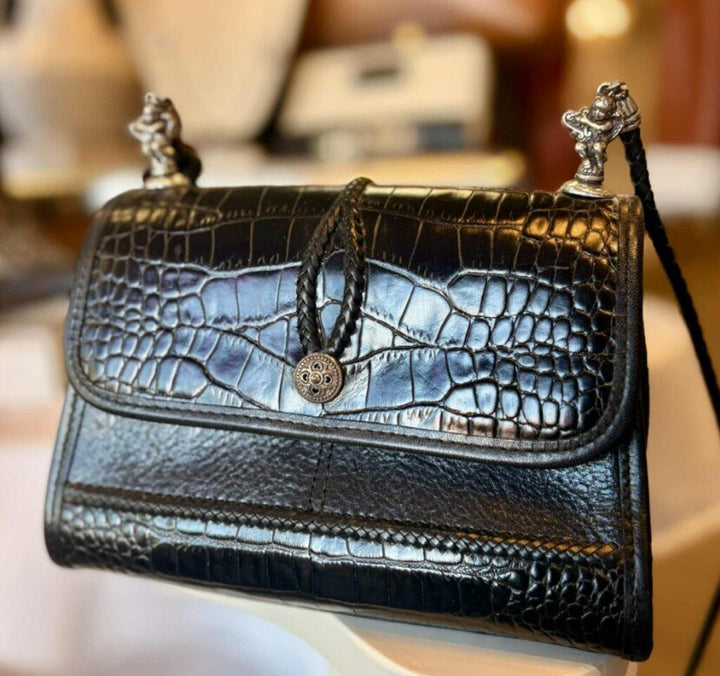 Brighton Croc Embossed Crossbody