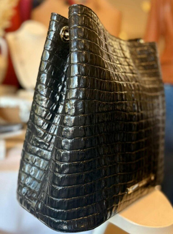 Brahmin Croc Embossed Tote