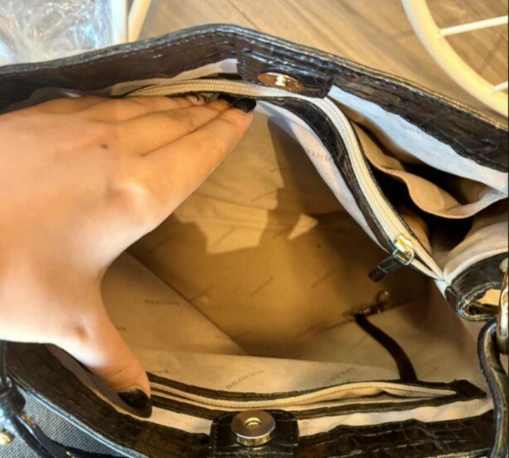 Brahmin Croc Embossed Tote