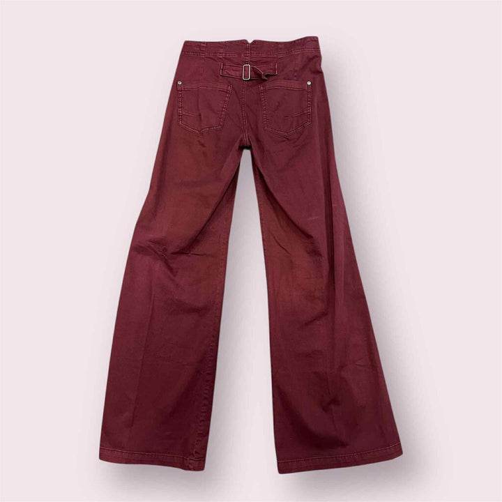 Pilcro The Kit High-Rise Wide-Leg Utility Trousers - Size 27
