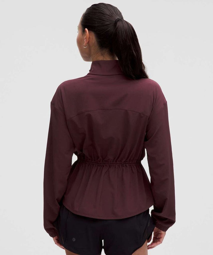 Lululemon UV-Protective Cinch-Waist Running Jacket in Goodnight Plum - Size XL
