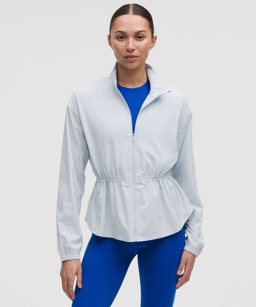 Lululemon UV-Protective Cinch-Waist Running Jacket in Starch Blue - Size XL