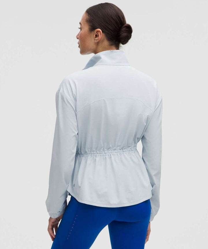 Lululemon UV-Protective Cinch-Waist Running Jacket in Starch Blue - Size XL