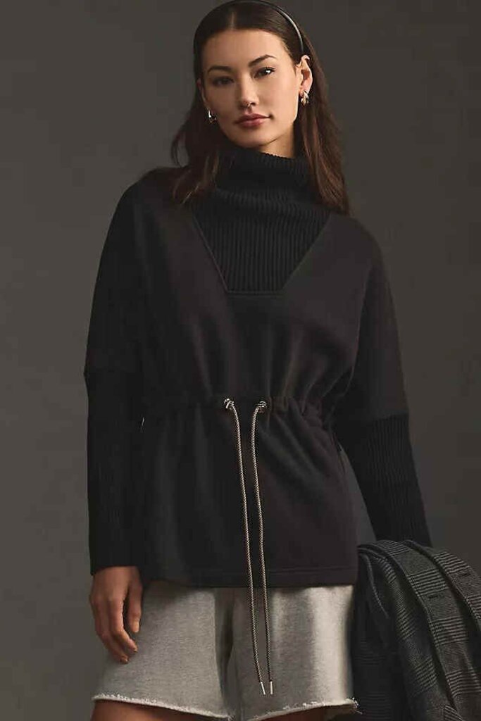 Varley Cavello Longline Turtleneck Sweater - Size XS