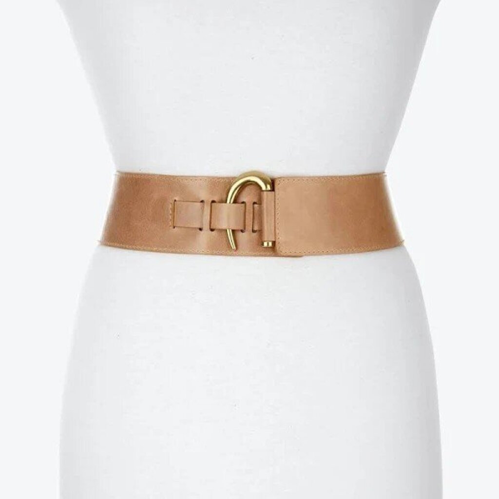 Brave Stas Nappa Belt in Nude (Retails for $155) - Size 26