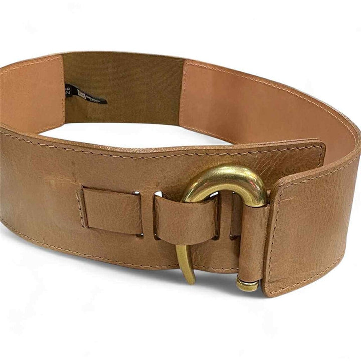 Brave Stas Nappa Belt in Nude (Retails for $155) - Size 26