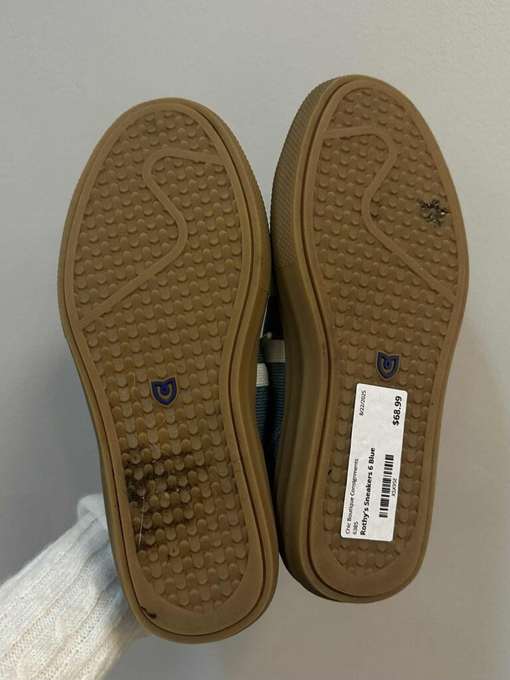 Rothy's RS02 Sneakers in Blue Blitz - Size 6 (retails for $150)